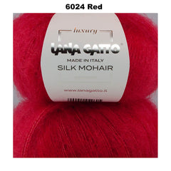 LANA GATTO - SILK MOHAIR -  75% Kid Mohair + 25% Silk - 2ply/Fingering - Ball 25g 212m/231yds  CHOOSE COLOUR