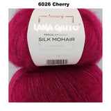 LANA GATTO - SILK MOHAIR -  75% Kid Mohair + 25% Silk - 2ply/Fingering - Ball 25g 212m/231yds  CHOOSE COLOUR