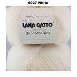 LANA GATTO - SILK MOHAIR -  75% Kid Mohair + 25% Silk - 2ply/Fingering - Ball 25g 212m/231yds  CHOOSE COLOUR