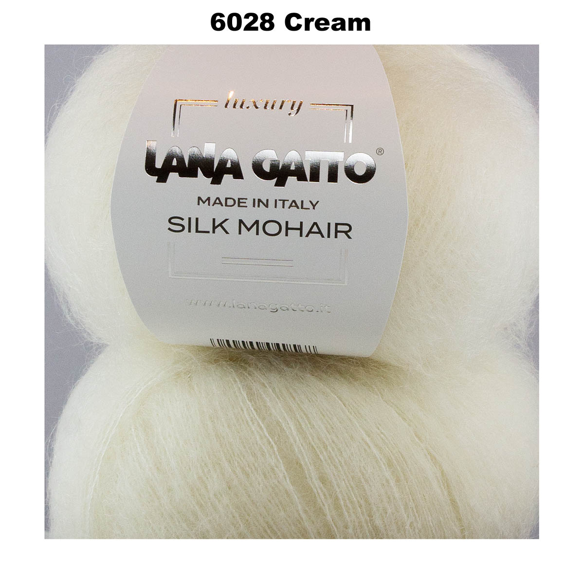 LANA GATTO - SILK MOHAIR -  75% Kid Mohair + 25% Silk - 2ply/Fingering - Ball 25g 212m/231yds  CHOOSE COLOUR