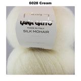 LANA GATTO - SILK MOHAIR -  75% Kid Mohair + 25% Silk - 2ply/Fingering - Ball 25g 212m/231yds  CHOOSE COLOUR