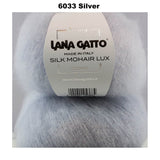 LANA GATTO - SILK MOHAIR LUX (Sparkly Lurex) -  78% SuperKid Mohair, 14% Silk, 4% Nylon, 4% Polyester - 2ply/Fingering - Ball 25g 212m/231yds  CHOOSE COLOUR