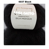 LANA GATTO - SILK MOHAIR -  75% Kid Mohair + 25% Silk - 2ply/Fingering - Ball 25g 212m/231yds  CHOOSE COLOUR