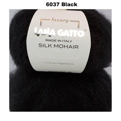 LANA GATTO - SILK MOHAIR -  75% Kid Mohair + 25% Silk - 2ply/Fingering - Ball 25g 212m/231yds  CHOOSE COLOUR