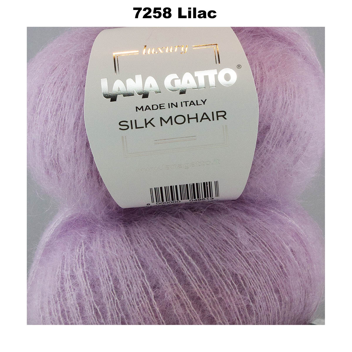 LANA GATTO - SILK MOHAIR -  75% Kid Mohair + 25% Silk - 2ply/Fingering - Ball 25g 212m/231yds  CHOOSE COLOUR