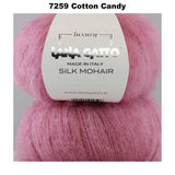 LANA GATTO - SILK MOHAIR -  75% Kid Mohair + 25% Silk - 2ply/Fingering - Ball 25g 212m/231yds  CHOOSE COLOUR