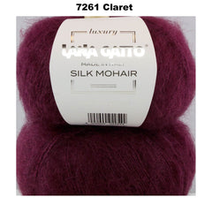LANA GATTO - SILK MOHAIR -  75% Kid Mohair + 25% Silk - 2ply/Fingering - Ball 25g 212m/231yds  CHOOSE COLOUR