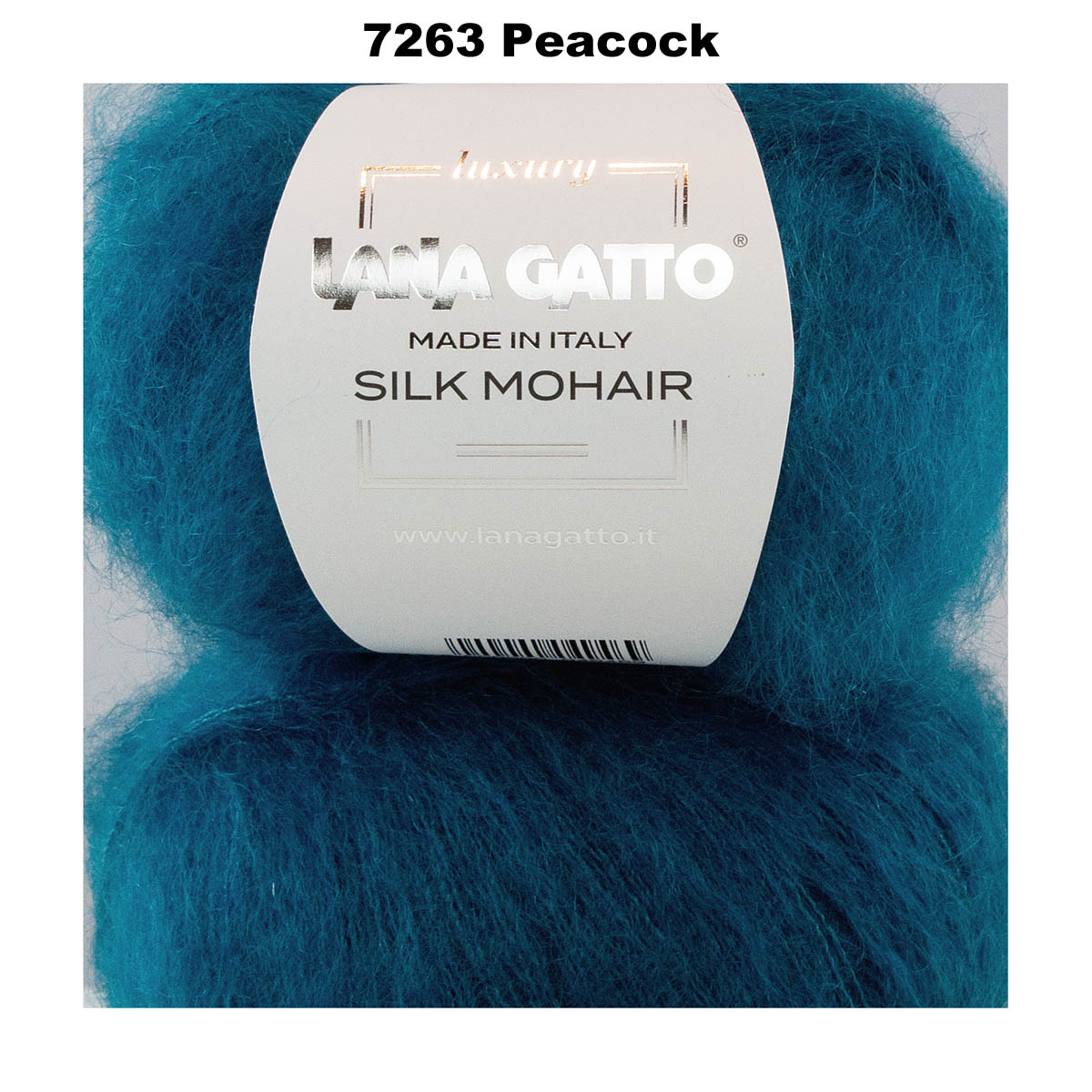 LANA GATTO - SILK MOHAIR -  75% Kid Mohair + 25% Silk - 2ply/Fingering - Ball 25g 212m/231yds  CHOOSE COLOUR