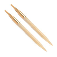 KnitPro - BAMBOO - Interchangeable Knitting Needles - 14K Gold Plate Connectors