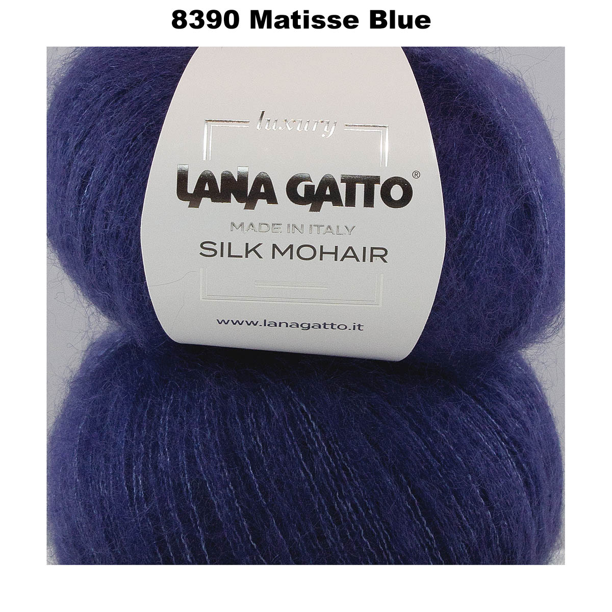 LANA GATTO - SILK MOHAIR -  75% Kid Mohair + 25% Silk - 2ply/Fingering - Ball 25g 212m/231yds  CHOOSE COLOUR
