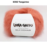 LANA GATTO - SILK MOHAIR -  75% Kid Mohair + 25% Silk - 2ply/Fingering - Ball 25g 212m/231yds  CHOOSE COLOUR