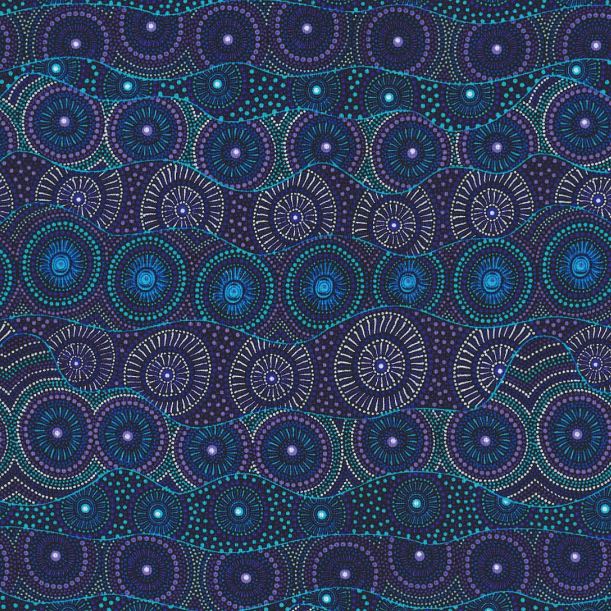 ALPARA SEED BLUE by Aboriginal Artist Rosie Bird