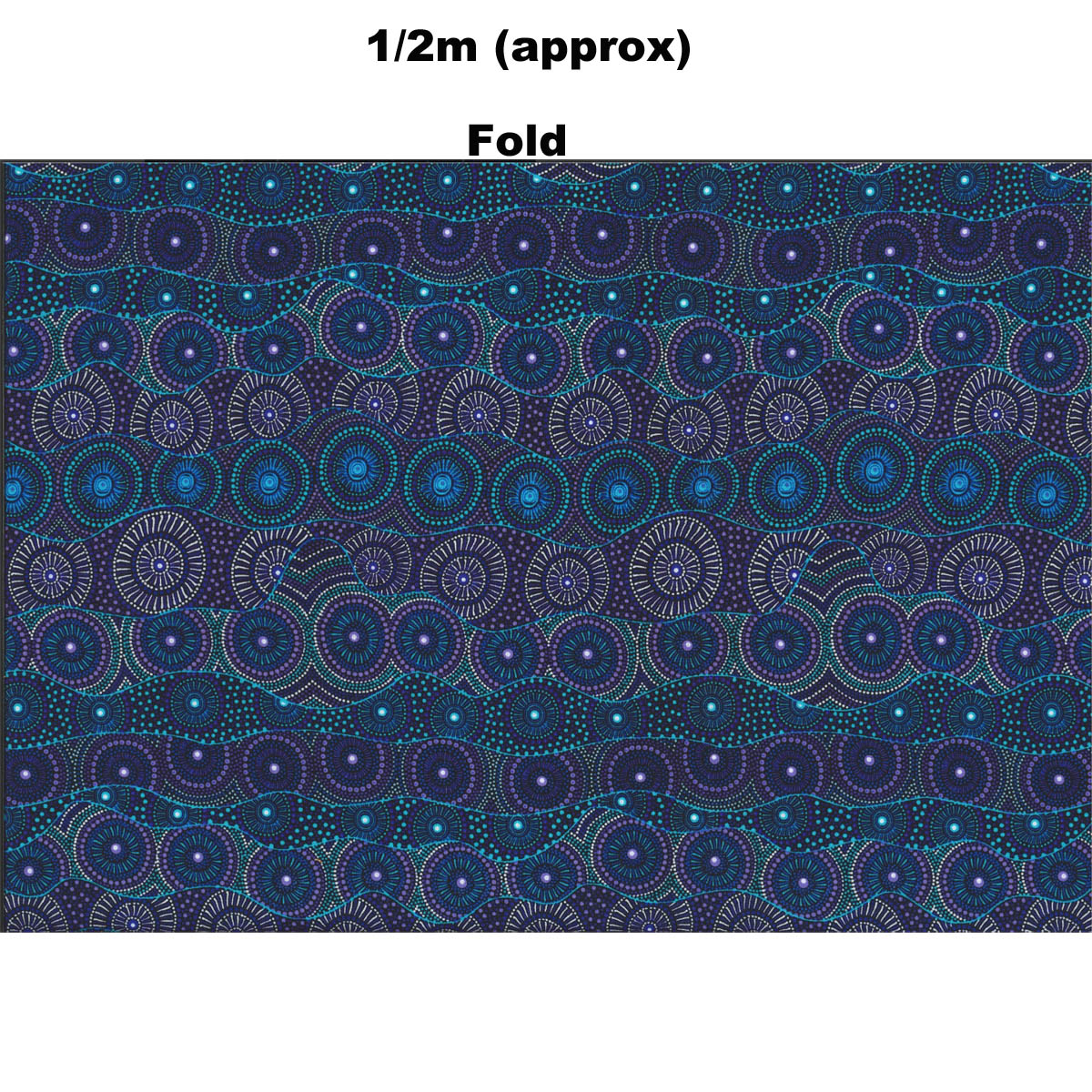 ALPARA SEED BLUE by Aboriginal Artist Rosie Bird