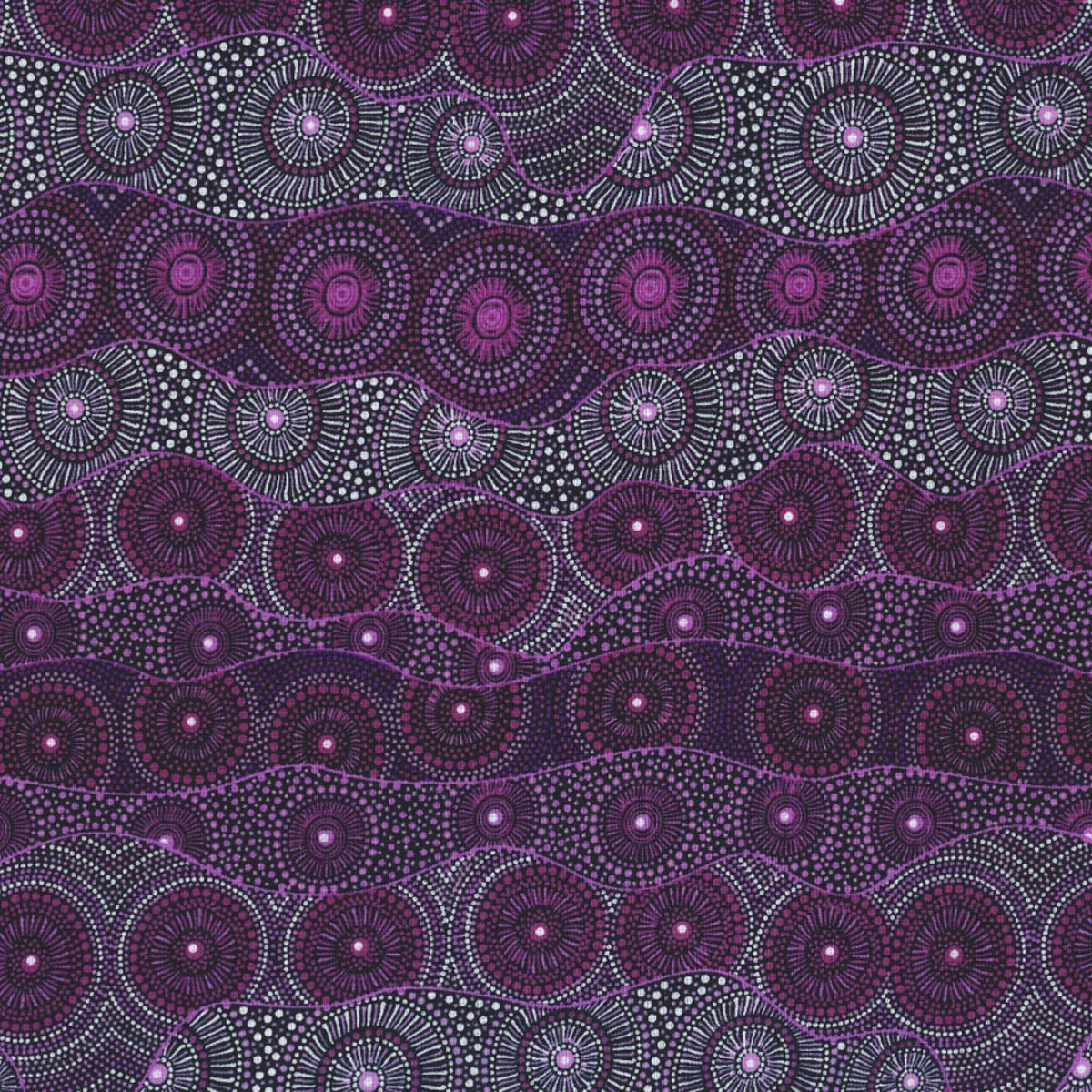 ALPARA SEED PURPLE by Aboriginal Artist Rosie Bird