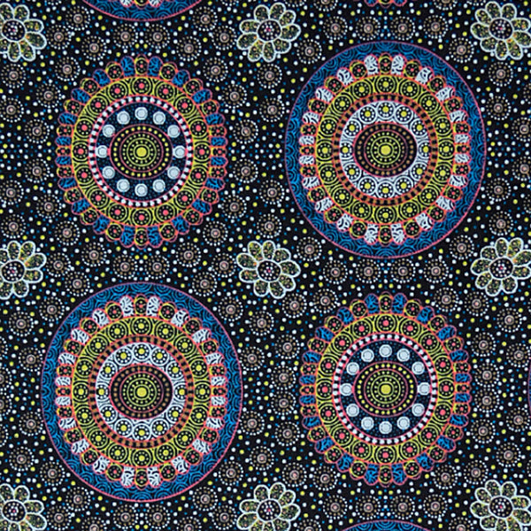 ALURA SEED DREAMING YELLOW by Aboriginal Artist Karen Bird
