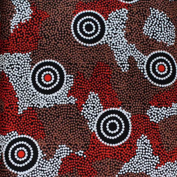 AMICITIA BLACK by Aboriginal Artist AUDREY MARTIN NAPANANGKA