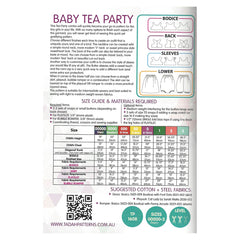 TADAH - BABY TEA PARTY - Dress, Playsuit, Skirt, Bubble Romper -Size 00000(Prem) - 3 Years