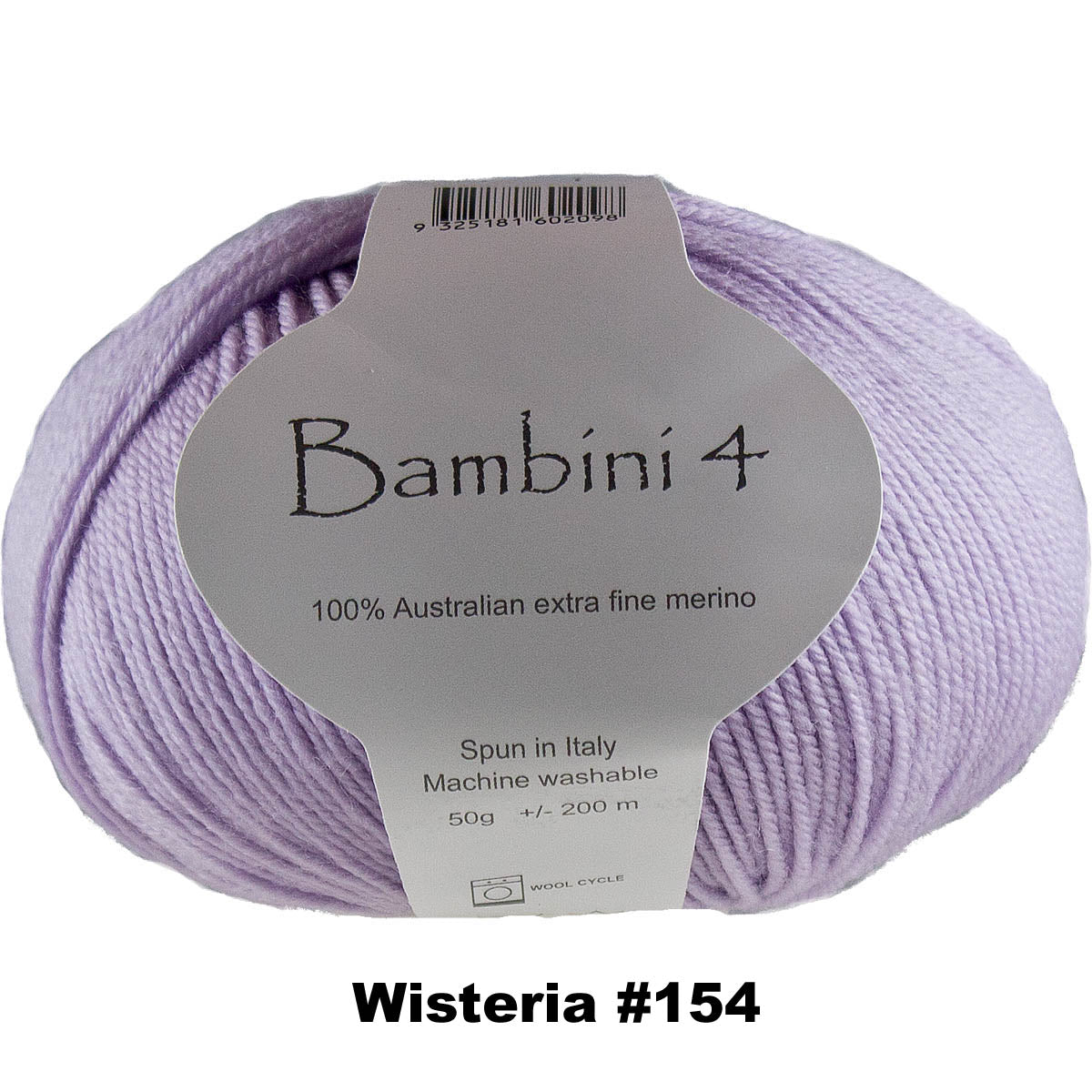 BAMBINI 4 -100% Australian Wool 4ply/Sport - 50g / 200m  CHOOSE COLOUR