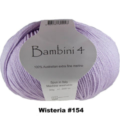 BAMBINI 4 -100% Australian Wool 4ply/Sport - 50g / 200m  CHOOSE COLOUR