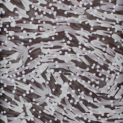 BANANA LEAVES GREY by Aboriginal Artist DONNA ABBOTT
