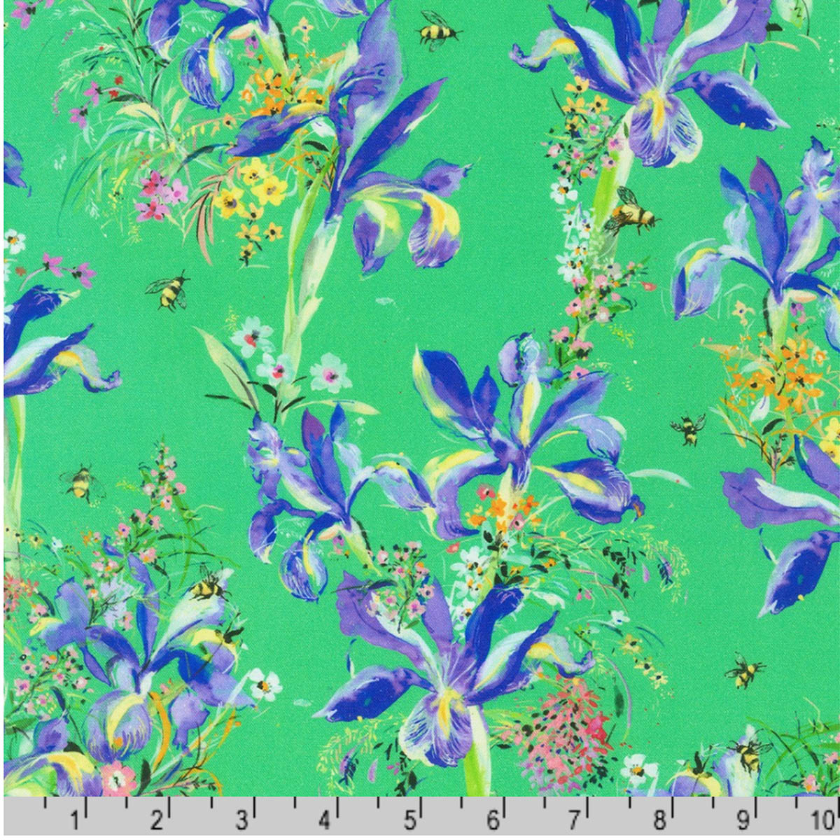 RK/ Bee Free IRIS GREEN - Robert Kaufman