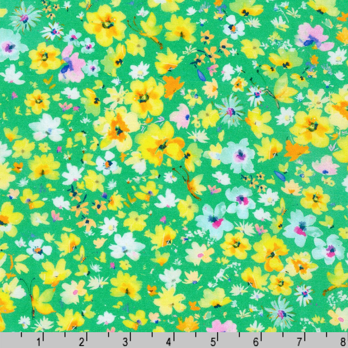 RK/ Bee Free PETALS GREEN - Robert Kaufman