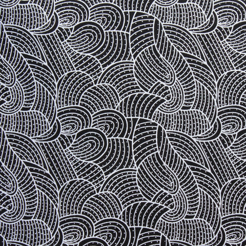 BODY PAINTING 2 BLACK by Aboriginal Artist Anna Pitjara