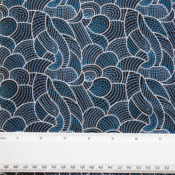 BODY PAINTING 2 BLUE by Aboriginal Artist Anna Pitjara