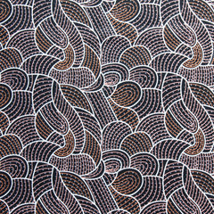 BODY PAINTING 2 BROWN by Aboriginal Artist Anna Pitjara