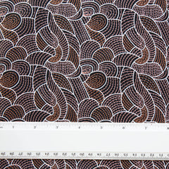 BODY PAINTING 2 BROWN by Aboriginal Artist Anna Pitjara