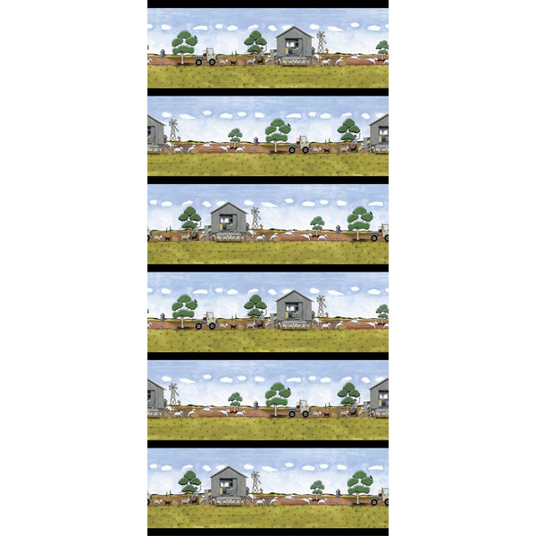 D/RT ANYWHERE IS PARADISE - Border Stripe - by Red Tractor Designs