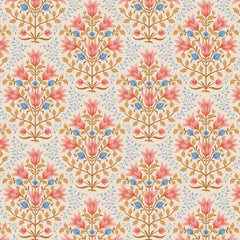 Tilda WINDY DAYS -  FAT QUARTER BUNDLE - 5 FQ's - CAMEL/CORAL