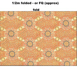 BUSH FLOWERS ECRU by Aboriginal Artist Marlene Doolan