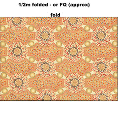 BUSH FLOWERS ECRU by Aboriginal Artist Marlene Doolan