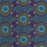 BUSH FLOWERS PURPLE by Aboriginal Artist Marlene Doolan