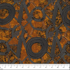 BUSH PLUM 2 GOLD by Aboriginal Artist GRACIE MORTON