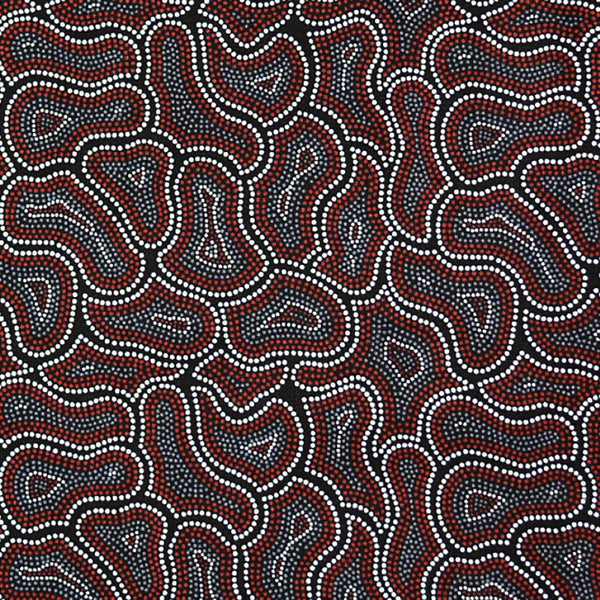 BUSH SEEDS BLACK by Aboriginal Artist CINDY WALLACE