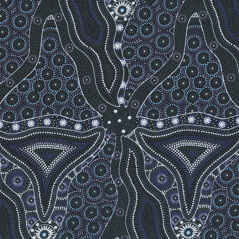 BUSH TOMATO & WATERHOLE BLACK by Aboriginal Artist Cindy Wallace