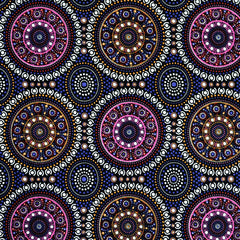 BUSH BERRY PURPLE by Aboriginal Artist MARLENE DOOLAN