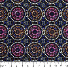 BUSH BERRY PURPLE by Aboriginal Artist MARLENE DOOLAN