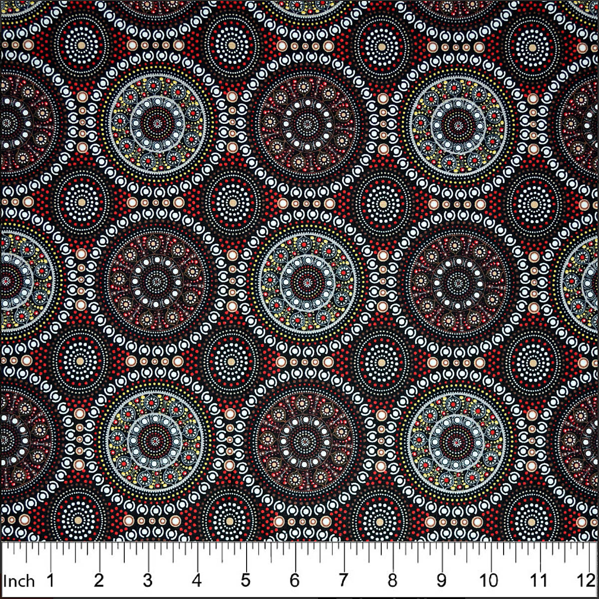 BUSH BERRY RED by Aboriginal Artist MARLENE DOOLAN