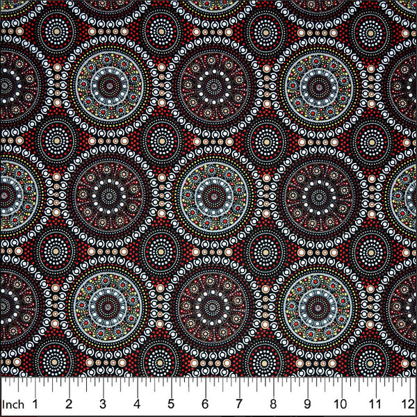 BUSH BERRY RED by Aboriginal Artist MARLENE DOOLAN