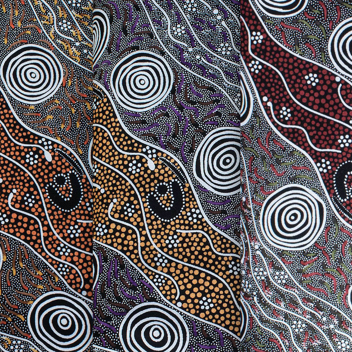 BUSH CAMP PURPLE by Aboriginal Artist AUDREY NAPANANGKA