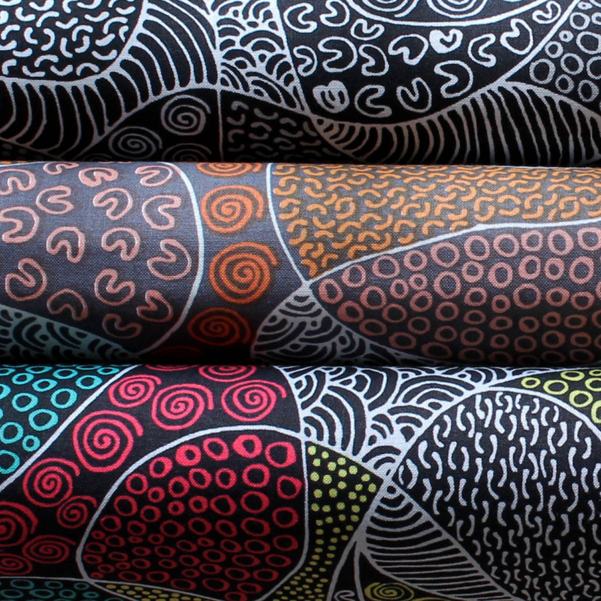 BUSH COCONUT DREAMING RED by Aboriginal Artist AUDREY NAPANANGKA