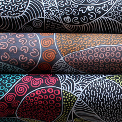 BUSH COCONUT DREAMING RED by Aboriginal Artist AUDREY NAPANANGKA