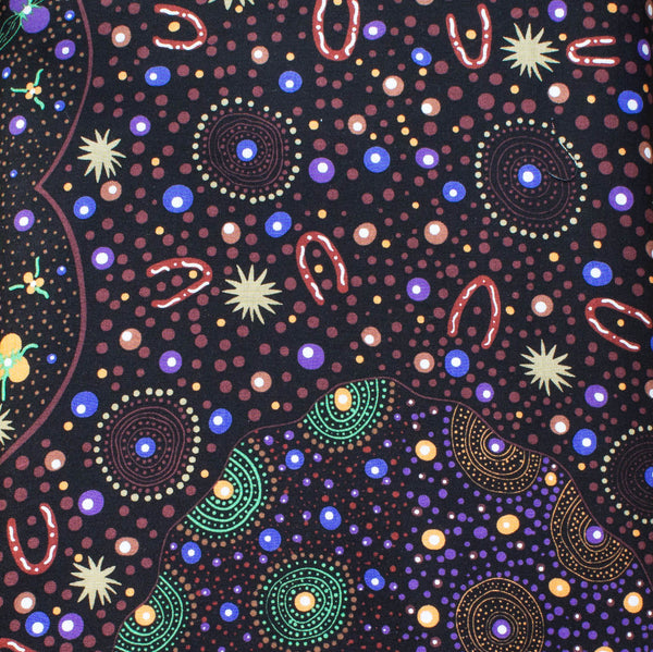 BUSH FOOD DREAMING BLACK - by Tanya Price Nangala