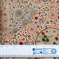 BUSH FOOD DREAMING ECRU - by Tanya Price Nangala