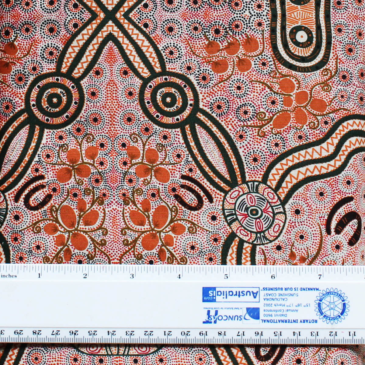 BUSH FOOD ECRU by Aboriginal Artist CINDY WALLACE