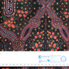 BUSH FOOD GREEN by Aboriginal Artist CINDY WALLACE