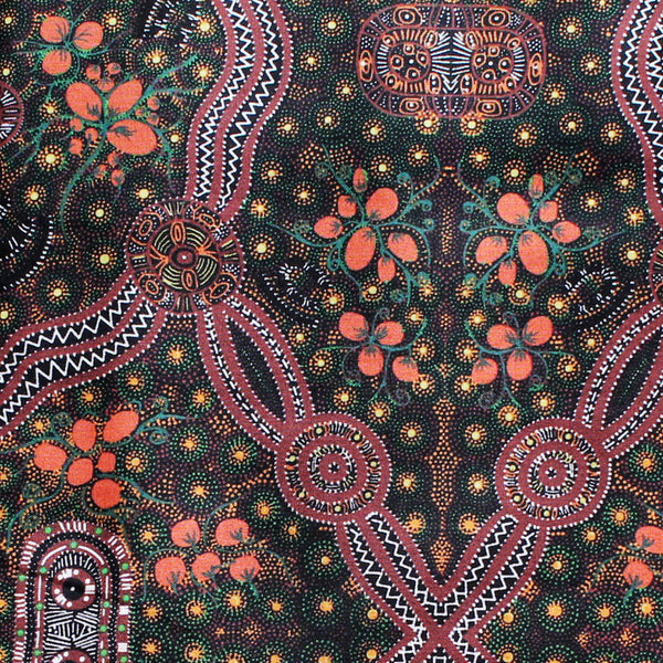 BUSH FOOD GREEN by Aboriginal Artist CINDY WALLACE